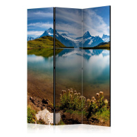 Paraván Lake with mountain reflection Switzerland Dekorhome 225x172 cm (5-dílný)
