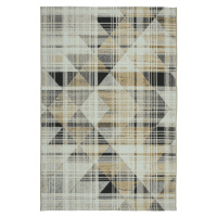 Venkovní vzorovaný koberec TROJKAT krémová 160x220 cm Multidecor