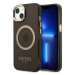 Kryt Guess GUHMP13MHTCMK iPhone 13 6,1" black hard case Gold Outline Translucent MagSafe (GUHMP1