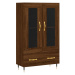 vidaXL Skříň highboard hnědý dub 69,5 x 31 x 115 cm kompozitní dřevo