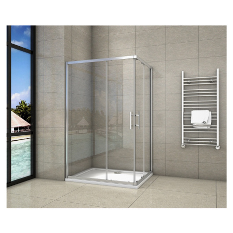 Sprchový kout obdélníkový, SIMPLE 100x70 L/P varianta, rohový vstup H K
