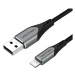 Vention Lightning MFi to USB 2.0 Braided Cable (C89) 2m Gray Aluminum Alloy Type