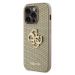 Guess hard kryt na iPhone 15 PRO 6.1" Gold Perforated 4G Glitter