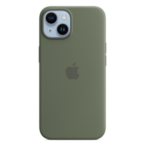 iPhone 14+ Silicone Case with MagSafe - Olive Apple