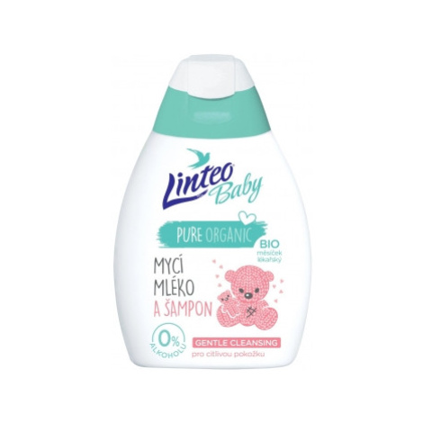 Mycí mléko a šampón 250ml, BIO měsíčkem lékařským LINTEO BABY Linteobaby
