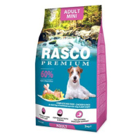 Rasco Granule Premium Adult Mini kuře s rýží 3 kg