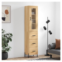 vidaXL Skříň highboard dub sonoma 34,5 x 34 x 180 cm kompozitní dřevo