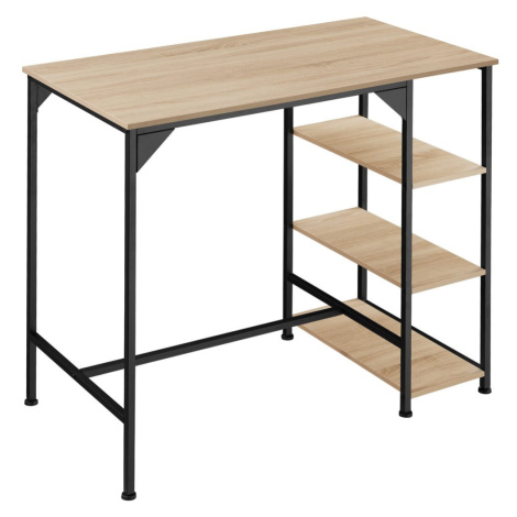 tectake 404354 barový stůl cannock 109x60x100cm - Industrial světlé dřevo, dub Sonoma - Industri