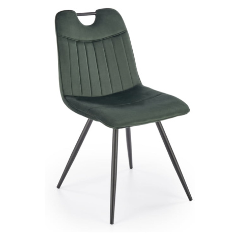 Židle K-521 do jídelny tmavě zelená - Halmar