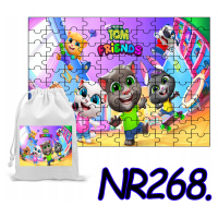 Puzzle 192EL. Dětské Puzzle My Talking Tom Hry +sáček S Potiskem