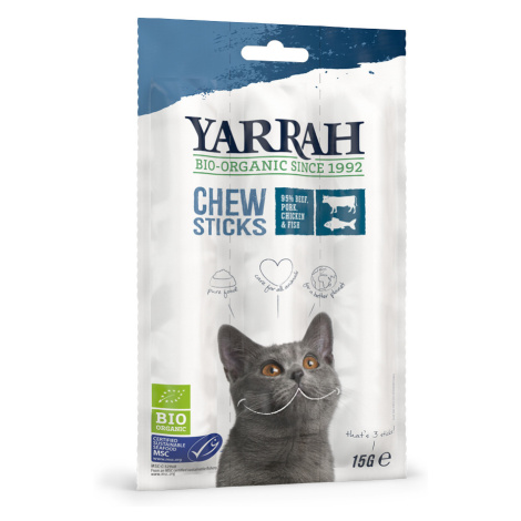 Yarrah Bio Chew Sticks s rybou - 3 x 3 ks