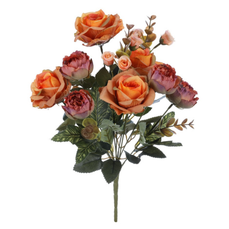 Růže v pugetu, oranžová, 26 x 36 cm