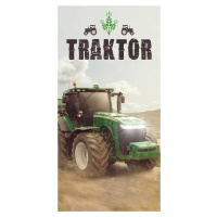 Jerry Fabrics Bavlněná froté osuška 70x140 cm - Traktor 
