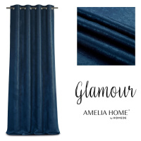 Závěs AmeliaHome Glamour Nyx tmavě modrý