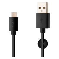 FIXED Datový a nabíjecí kabel s konektorem USB-C, USB 2.0, 3A Černá