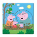 Dino PEPPA PIG - RODINA 3-5 baby Puzzle set