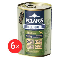 Polaris Single Protein Paté konzerva pro psy jehněčí 6 × 400 g