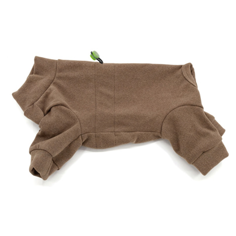 Vsepropejska Cozy pružná kombinéza pro psa Barva: Hnědá, Délka zad (cm): 38, Obvod hrudníku: 44 