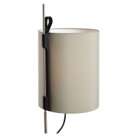 Carpyen Magnetická stojací lampa, Ø 25 cm, khaki, černý dub