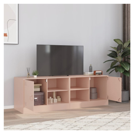 vidaXL TV skříňky 2 ks růžové 67 x 39 x 44 cm ocel