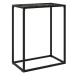 Konzolový stolek černý 60 × 35 × 75 cm tvrzené sklo