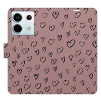 iSaprio Flip pouzdro Heart Dark 02 pro Xiaomi Redmi Note 13 Pro 5G / Poco X6 5G