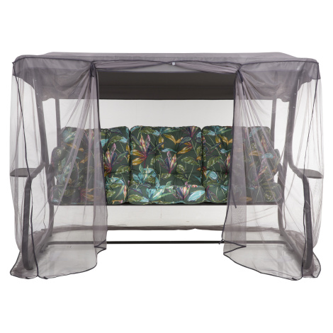 Zahradní houpačka s moskytiérou a s bočními stolky Celebes Plus Black Edition G058-02PB PATIO