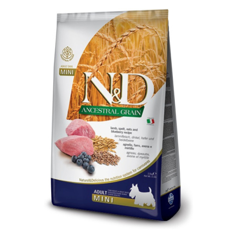 N&D Ancestral Grain Dog Adult Mini Lamb & Blueberry 7 kg Natural&Delicious