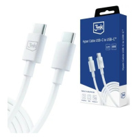 Kabel 3MK Hyper Cable USB-C - USB-C 100W 1.2m White Cable