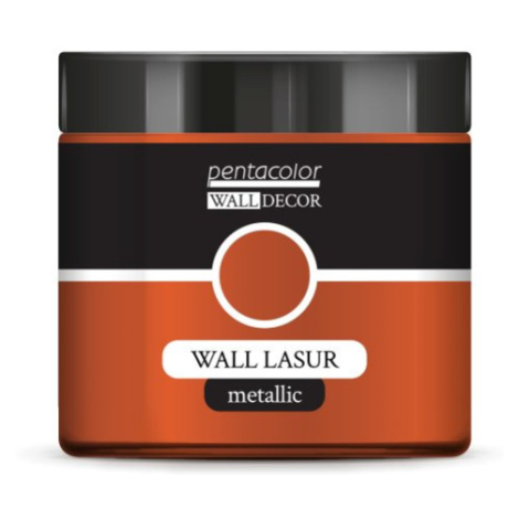Pentart Lazurovací barva na zeď metallic WALL DECOR 500 ml OHNIVÁ ZLATÁ