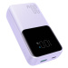 Joyroom JR-PBC07 minipowerbanka 20000mAh 30W se zabudovanými kabely USB-C a Lightning Fialová