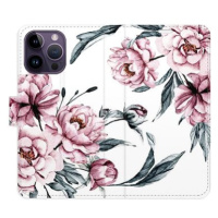 iSaprio flip pouzdro Pink Flowers pro iPhone 14 Pro Max