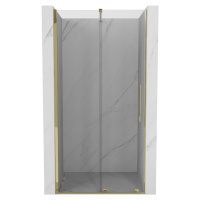 MEXEN/S Velar posuvné sprchové dveře 90, transparent, zlatá 871-090-000-01-50