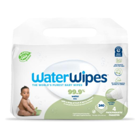 4x WATERWIPES Ubrousky vlhčené bez obsahu plastů Soapberry 60 ks (240 ks)