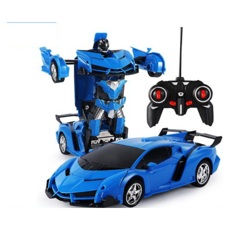 mamido  Auto Robot Transformers 2v1 na dálkové ovládání RC modrý