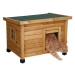 Dřevěná bouda pro kočky KERBL RUSTICA 57 x 45 x 43 cm BS0428