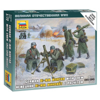 Wargames (WWII) figurky 6209 - Ger. 80mm Mortar with Crew (Winter Unif.) (1:72)