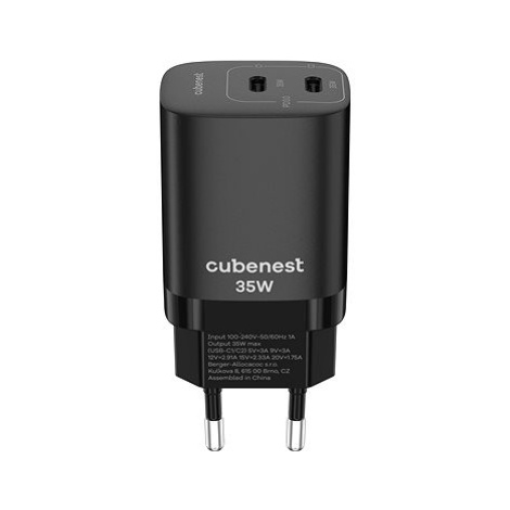 CubeNest S2D1 GaN Adaptér 35W černá