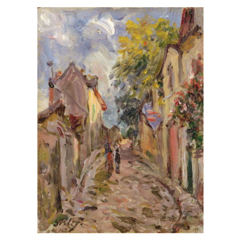 Obrazová reprodukce Village Street Scene, Alfred Sisley, 30 × 40 cm