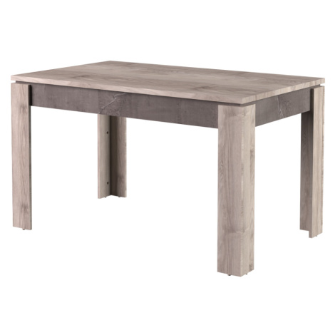Jídelní rozkládací stůl, kaštan nairobi/onyx, 130-175x80 cm, JESI NEW Tempo Kondela