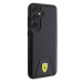 Zadní kryt Ferrari PU Leather Bottom Carbon pro Samsung Galaxy S24+, black