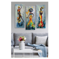 Set 3 dekorativních obrazů, 20 x 50 cm