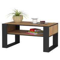 Konferenční stolek DOMI, dub řemeslný/černá