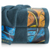 Bavlněný froté ručník s bordurou AMBRA 50x90 cm, modrá, 485 gr Eva Minge