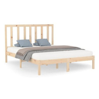 Rám postele masivní dřevo 160 × 200 cm, 3106778