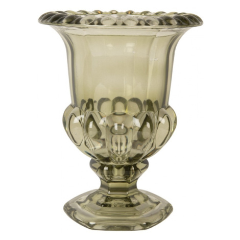 Zelená skleněná dekorace ozdobná číše / váza Alfred – 18x22 cm Clayre & Eef