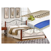 Halmar Halmar Kovová postel Violetta 120 x 200 cm s matrací a roštem