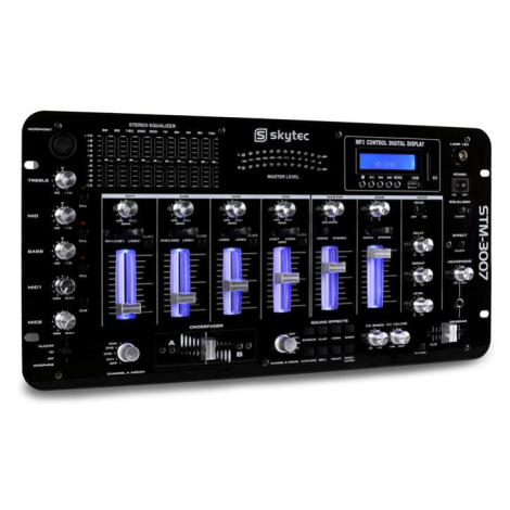 Skytec STM-3007, 6kanálový DJ mixážní pult, bluetooth, USB, SD, MP3
