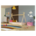 Benlemi Dětská domečková postel SIMPLY 2v1 ve tvaru teepee Zvolte barvu: Světle modrá, Zvolte ro