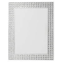 KARE Design Nástěnné zrcadlo Crystals - stříbrné, 80x100cm